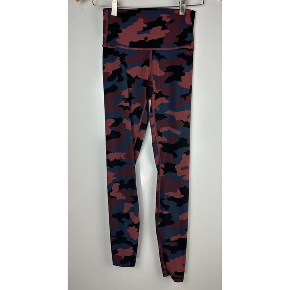 Lululemon Wunder Under High Rise Tight 28" Full On Camo Smoky Red Women's Size 4 - Picture 3 of 13